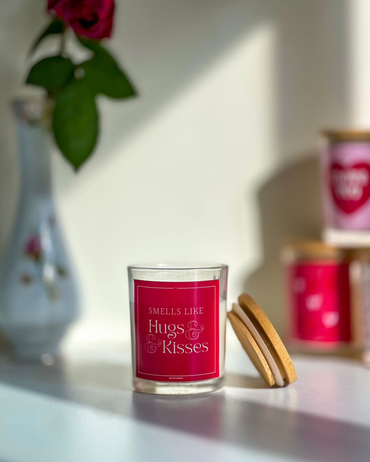"Smells Like Hugs & Kisses" Scented Candle