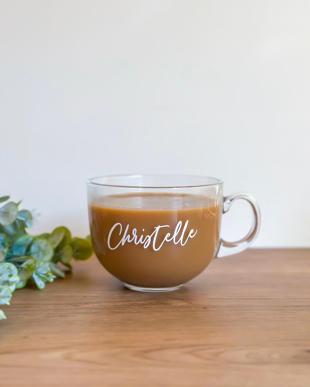 Custom Name Glass Cup