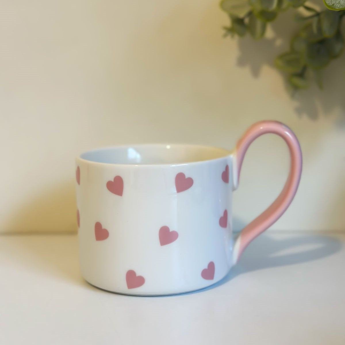 Mini Hearts Ceramic Cup - Pink