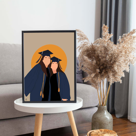 Graduation illustration Frame