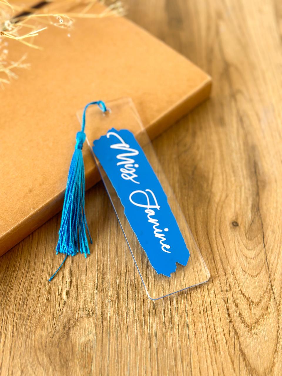 Custom Name Plexi Bookmark