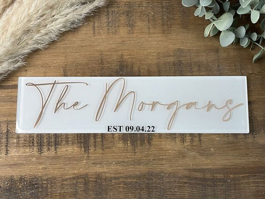 Colored Wedding Top Table Sign