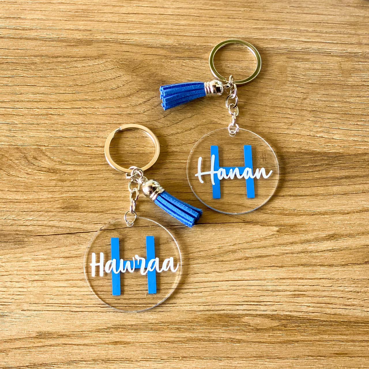 Custom Name & Initial Acrylic Keychain