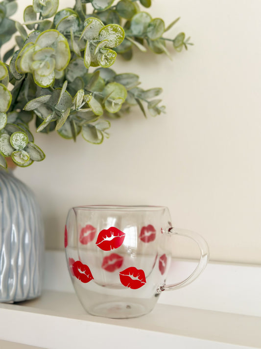 Kisses Double Glass Cup