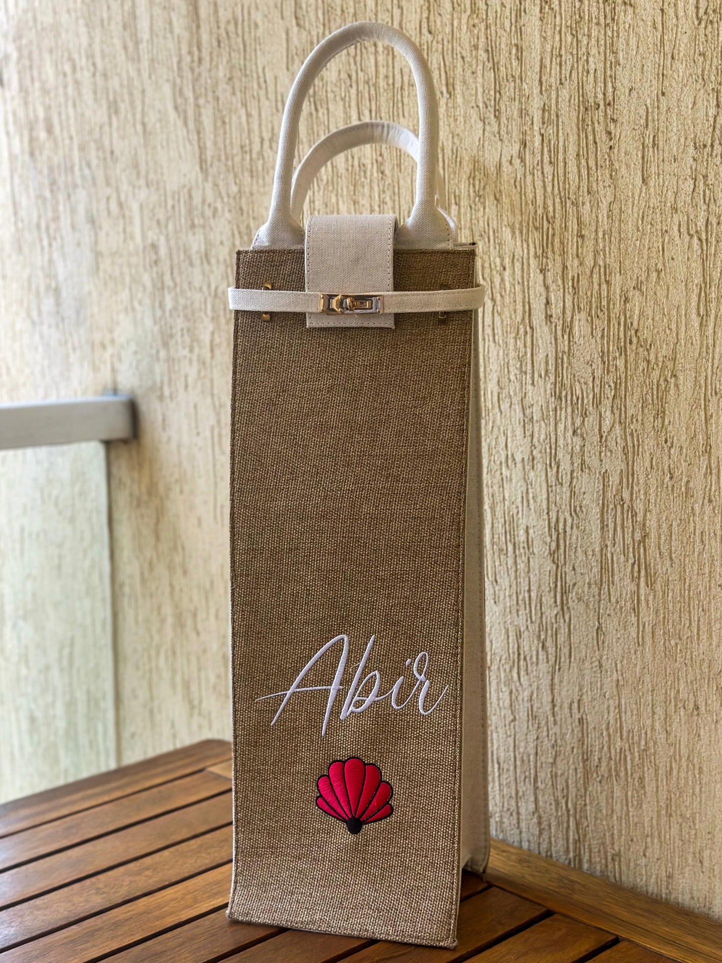 Custom Name Straw Shisha Bag