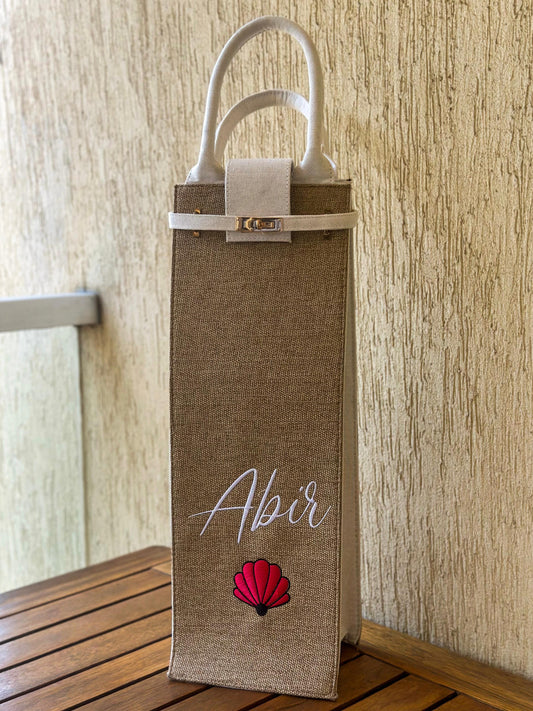 Custom Name Straw Shisha Bag