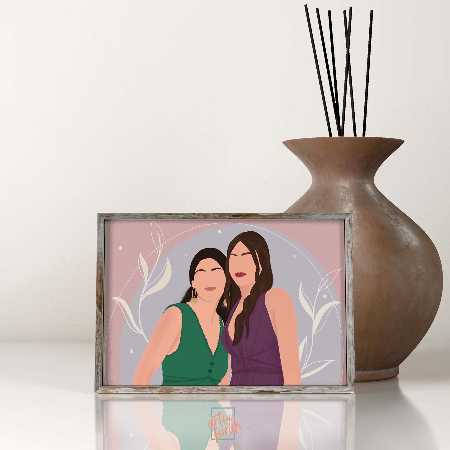 Friends illustration Frame