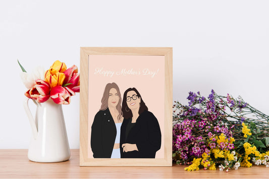 Mother's Day illustration Frame