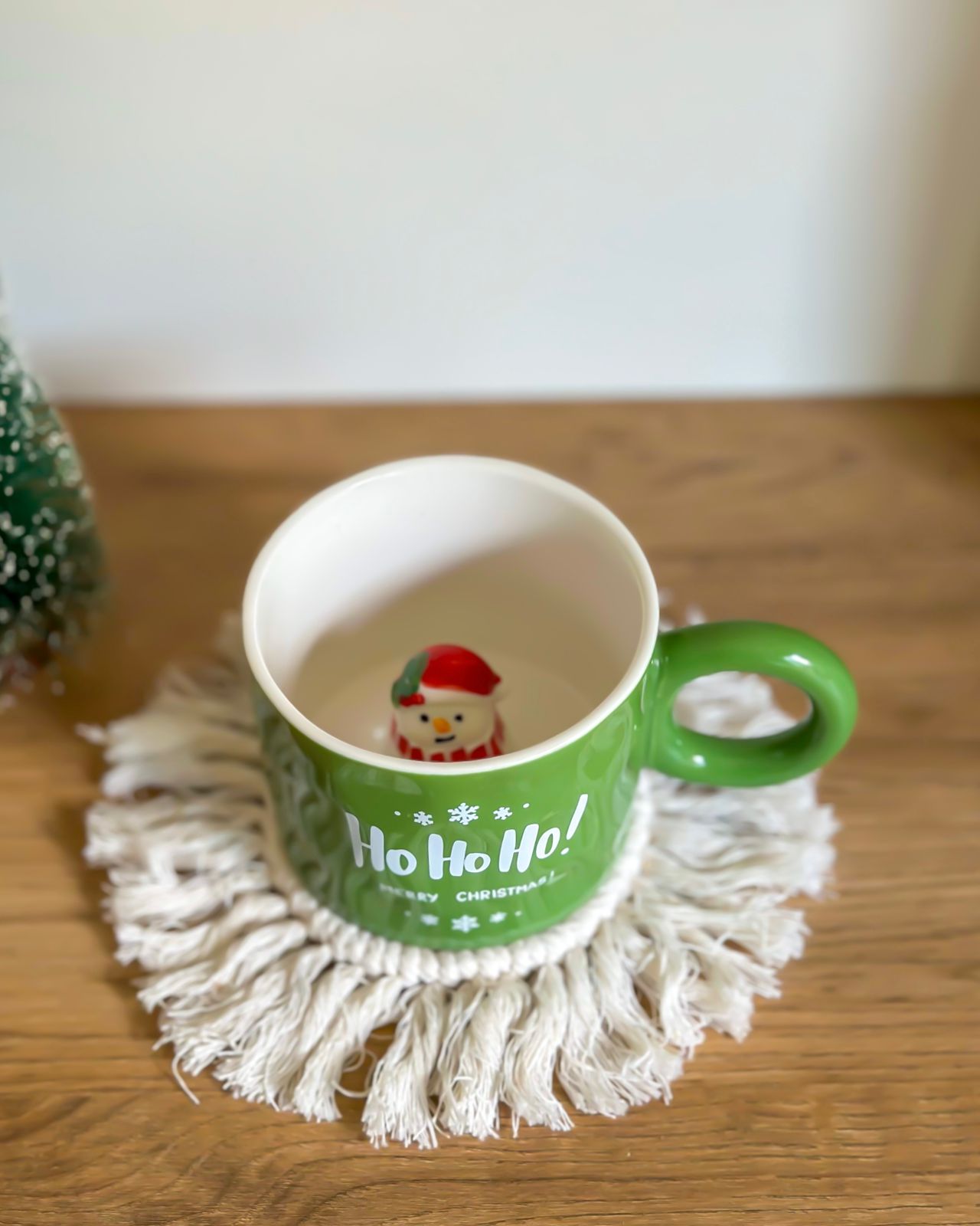 "HO HO HO" Snowman Christmas Ceramic Cup