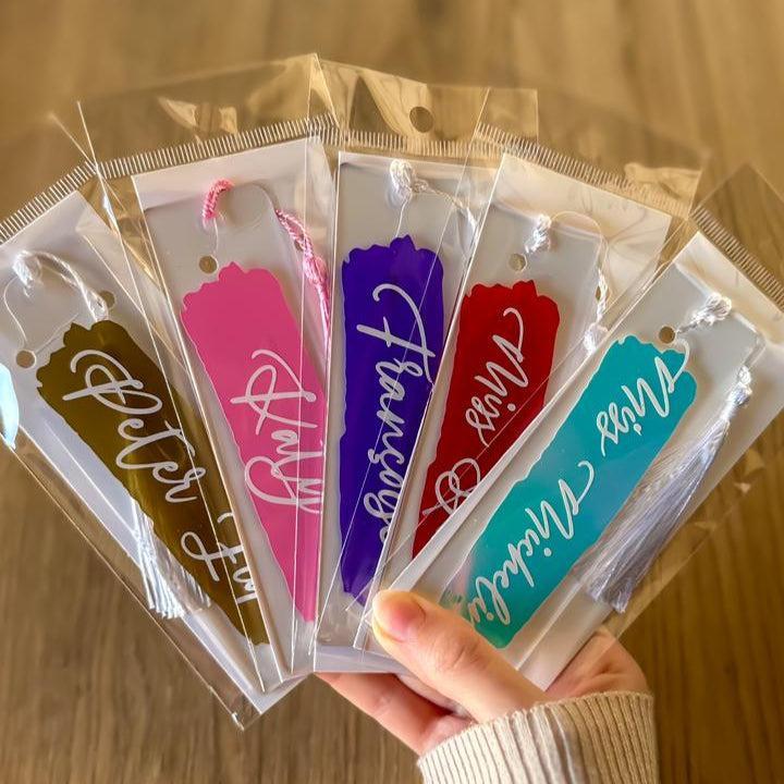 Custom Name Plexi Bookmark