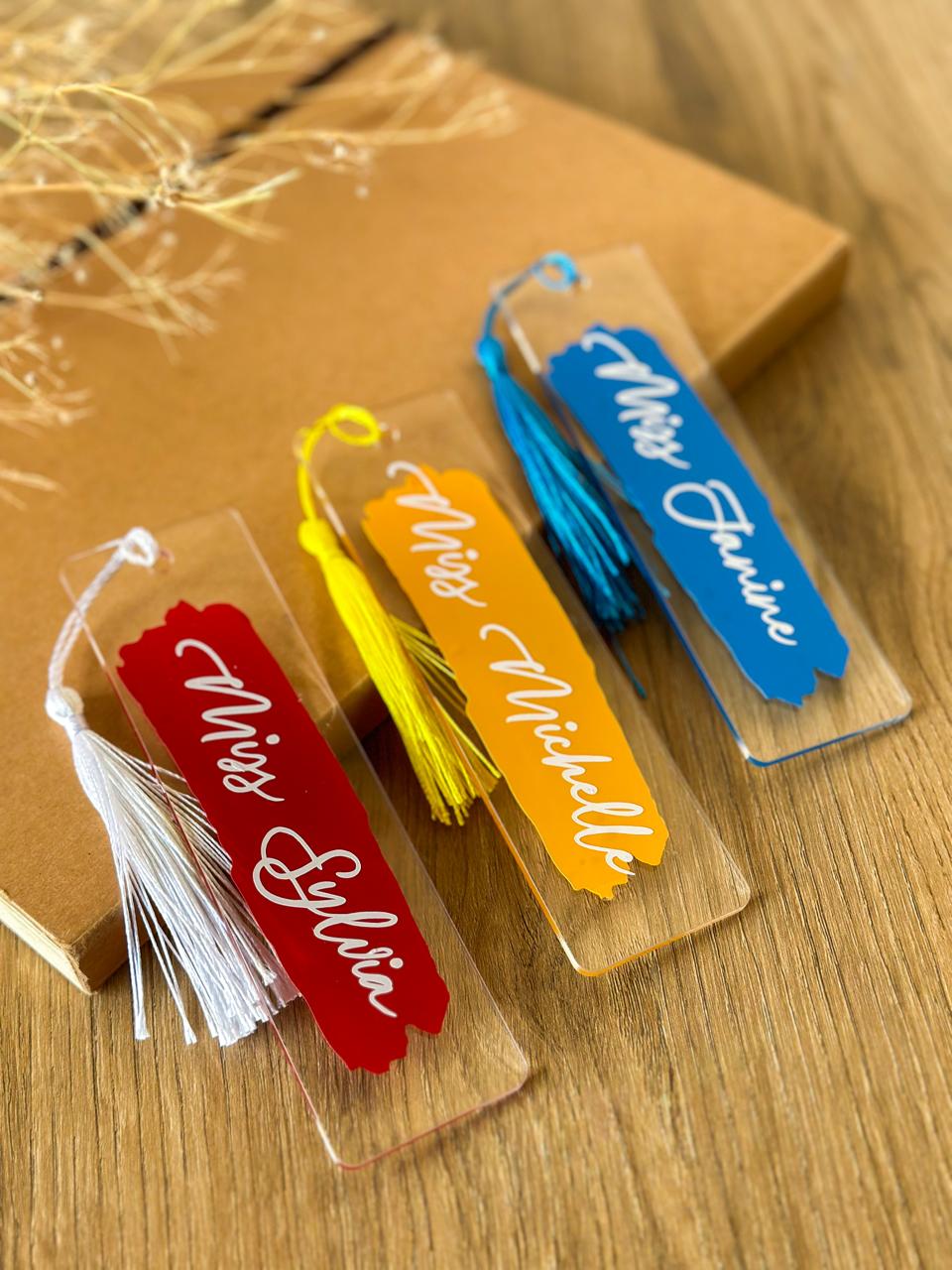 Custom Name Plexi Bookmark