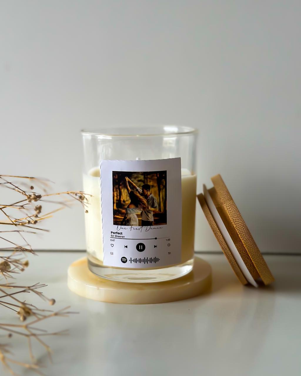 Customized Song Scented Candle