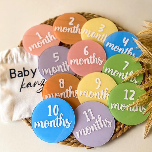 Pastel Baby Milestone Discs