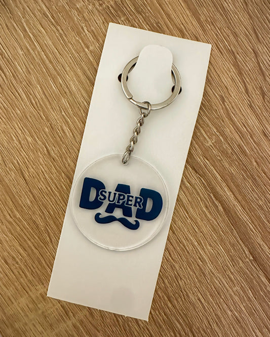Super Dad Acrylic Keychain