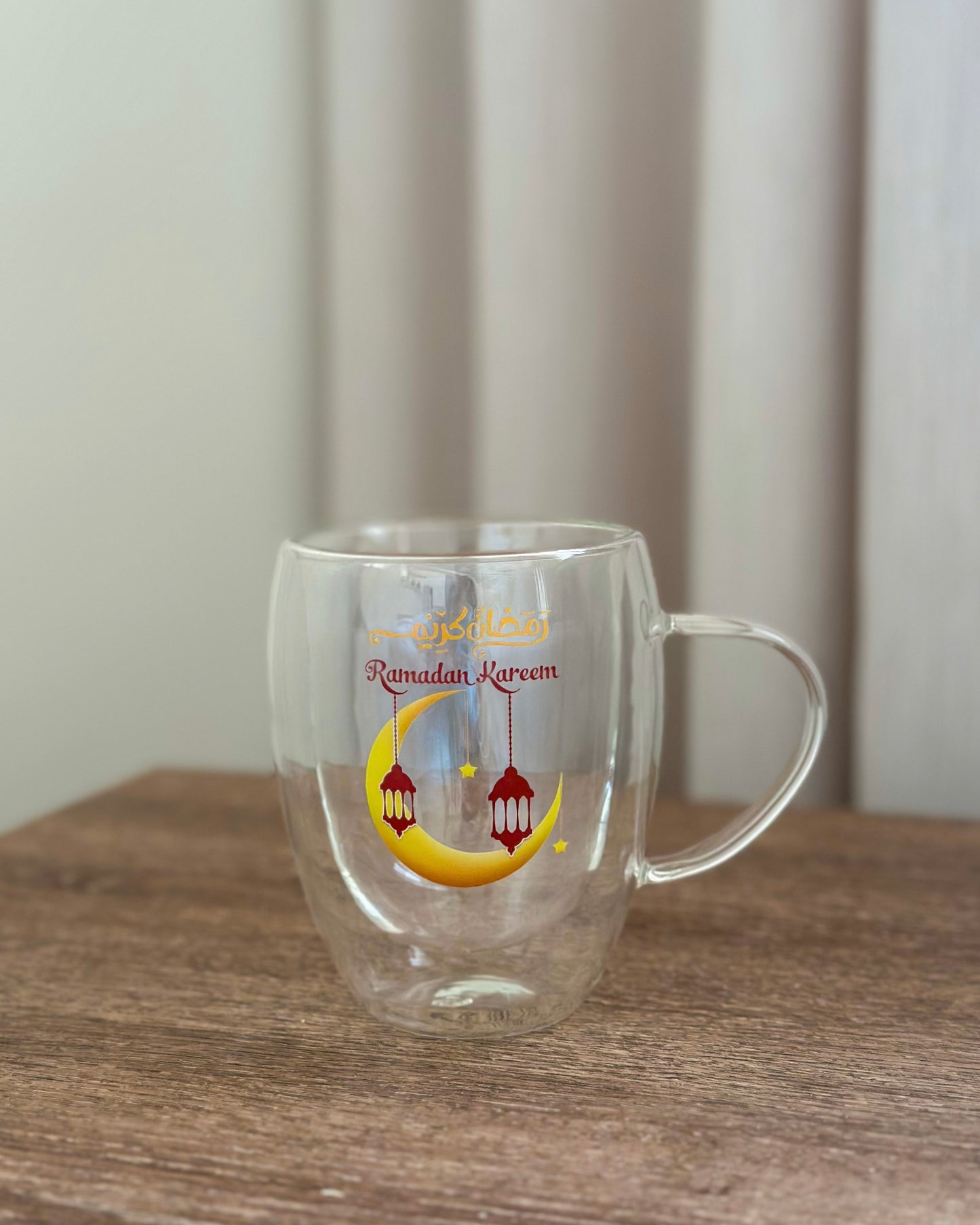 Ramadan Double Glass Cup