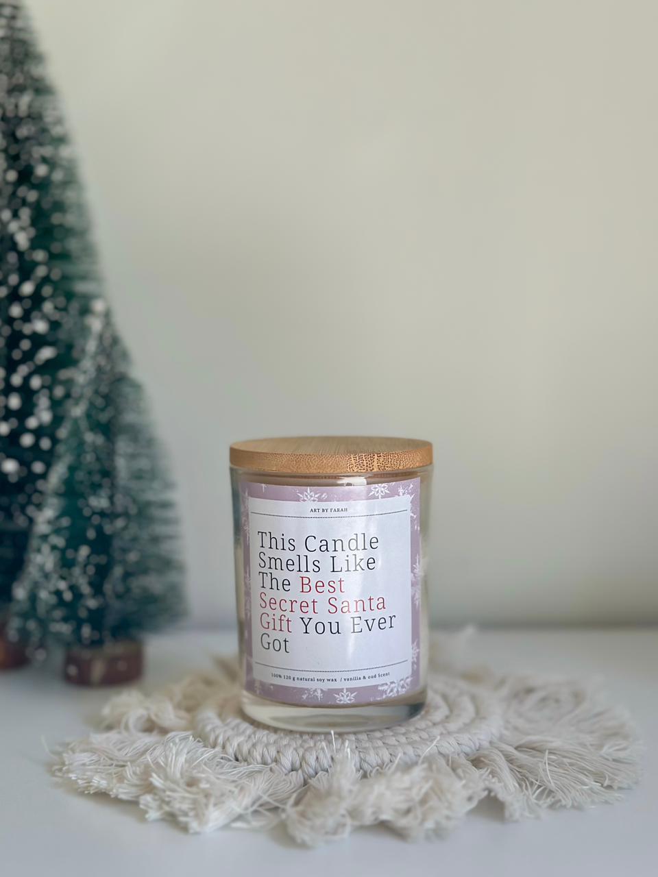 "This Candle Smells Like The Best Secret Santa Gift" Scented Candle