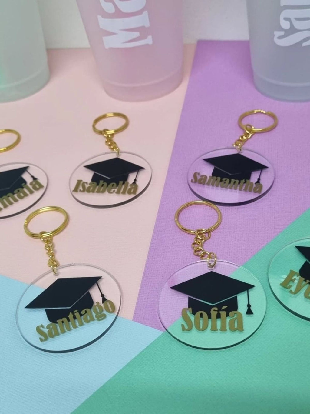 Custom Name Graduation Acrylic Keychain