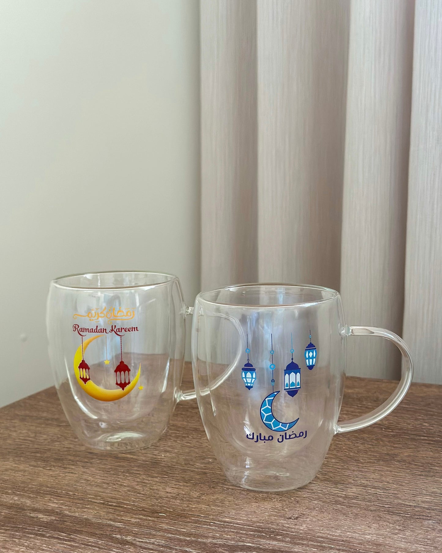 Ramadan Double Glass Cup