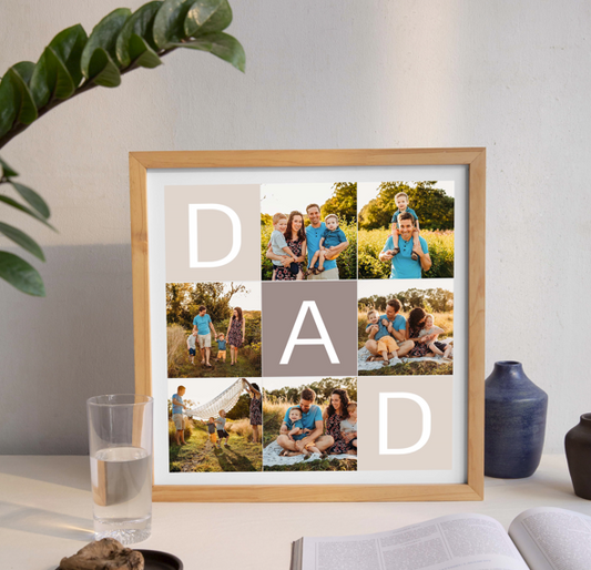 DAD Square Photo Collage Frame