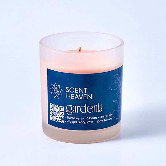 Gardenia Blossom Soy Wax Scented Candle