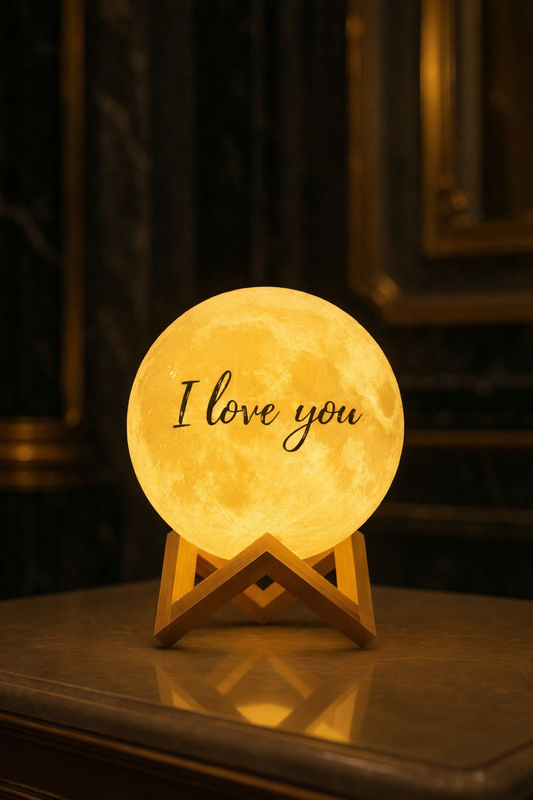 Custom Text 3D Moon Lamp