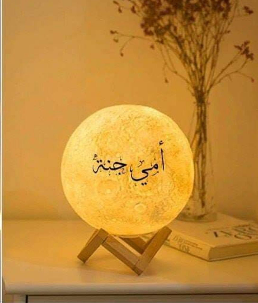 Custom Text 3D Moon Lamp