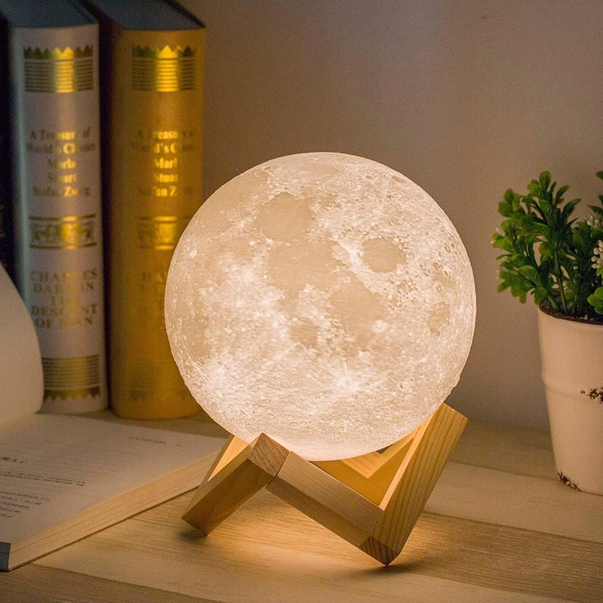 Custom Text 3D Moon Lamp