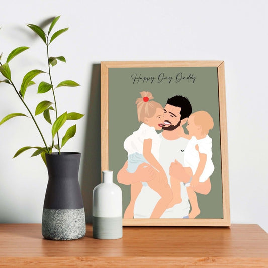 Father's Day illustration Frame