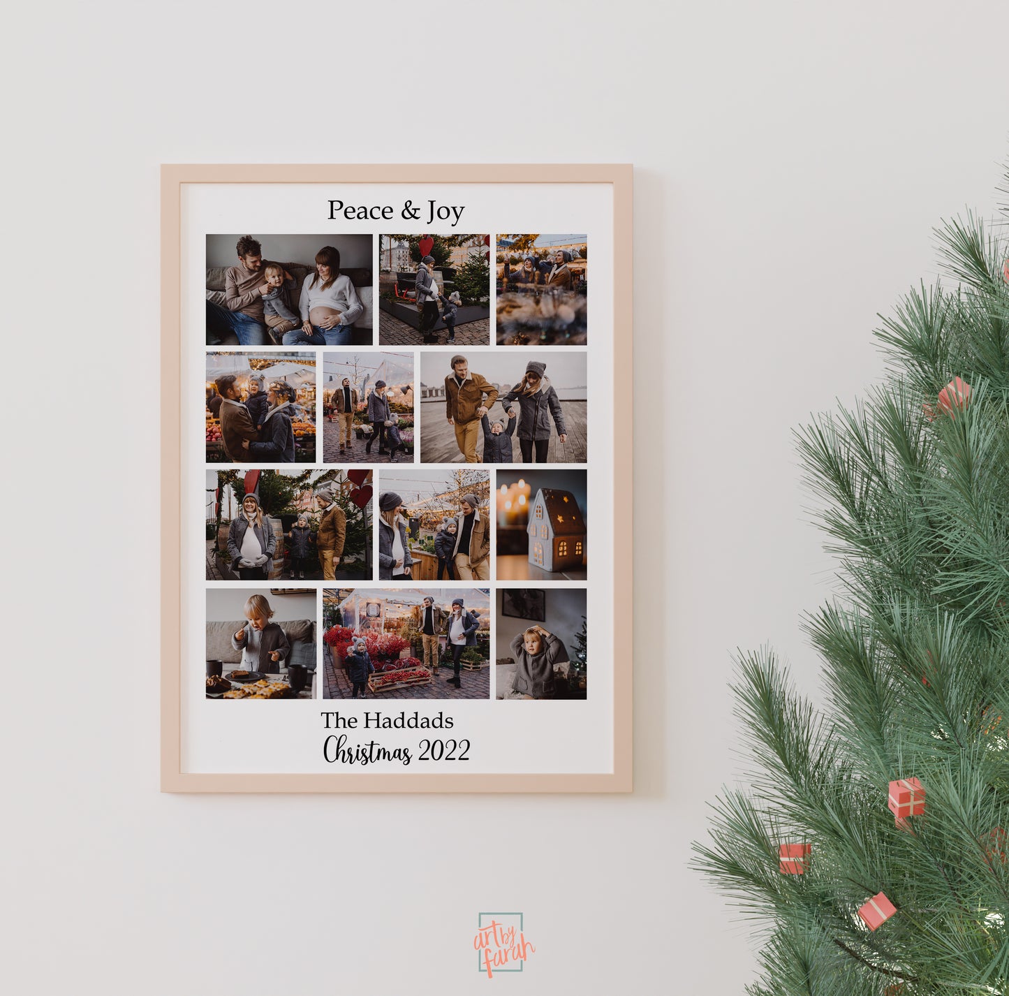 Christmas Family Photo Collage Frame