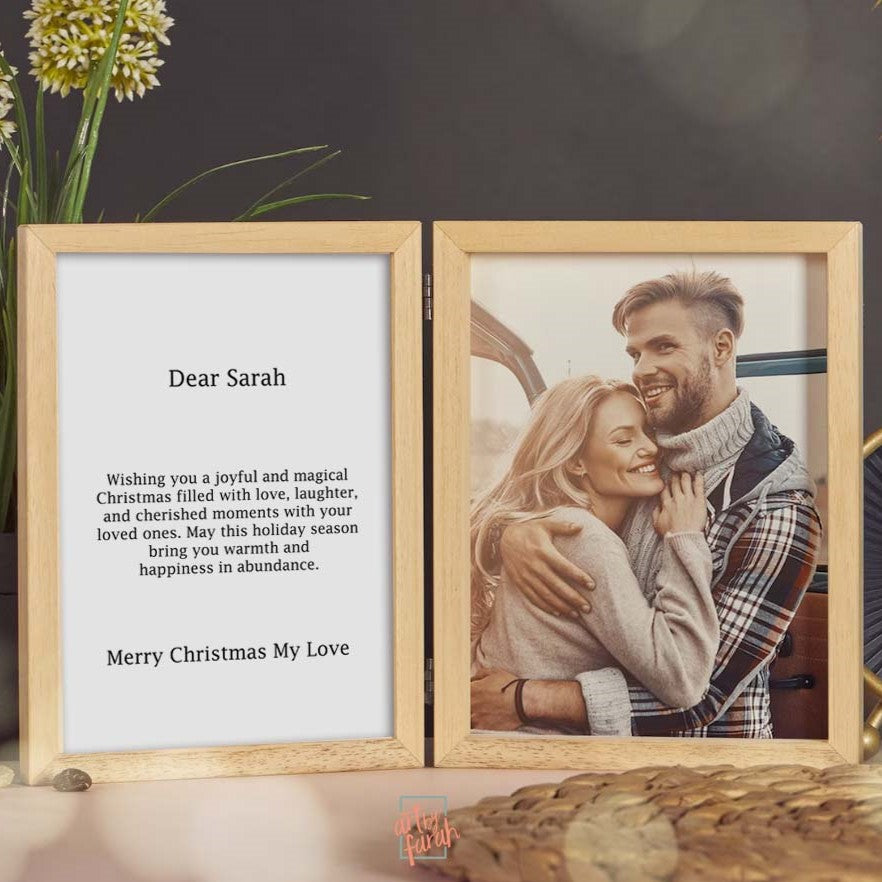 Personalized Christmas Wooden Photo Frame