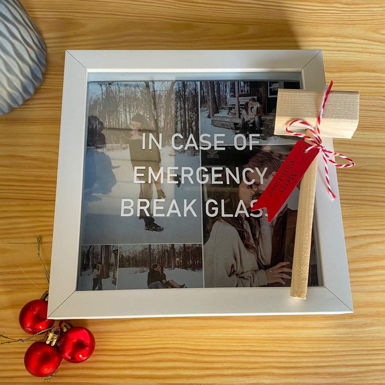 "In Case Of Emergency Break Glass" Treat Box Christmas Edition