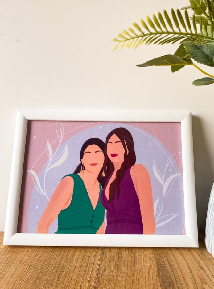 Friends illustration Frame