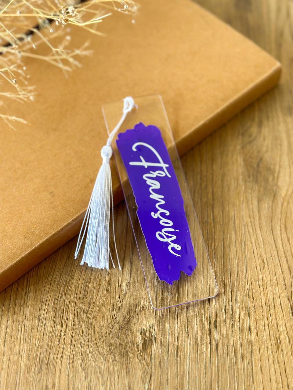 Custom Name Plexi Bookmark