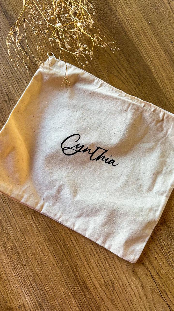 Custom Text Make Up Pouch