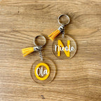 Custom Name & Initial Acrylic Keychain
