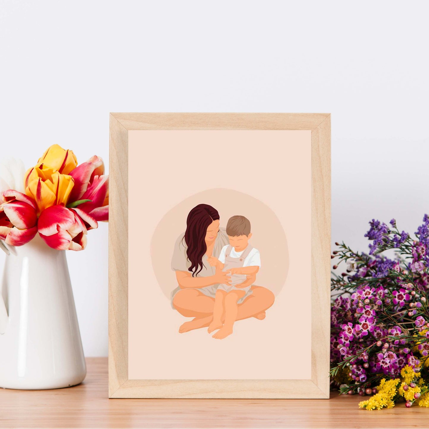 Mother's Day illustration Frame