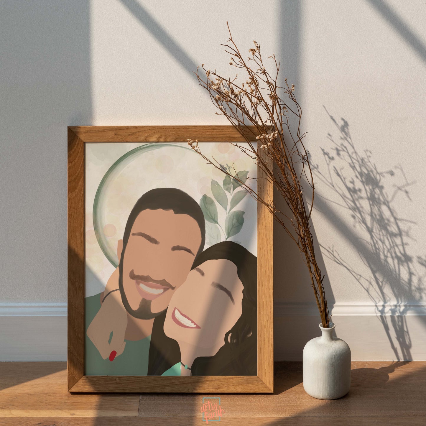 Couple illustration Frame