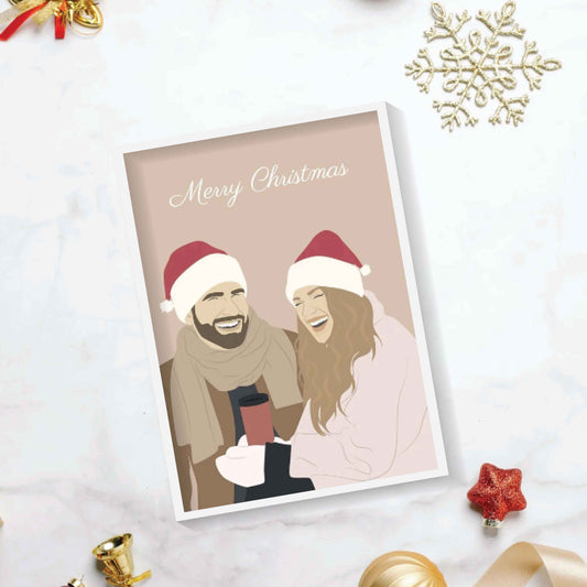 Christmas illustration Frame Gift