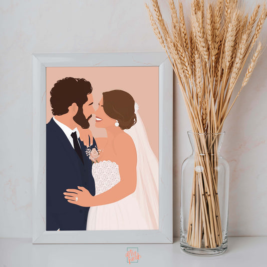 Wedding illustration Frame